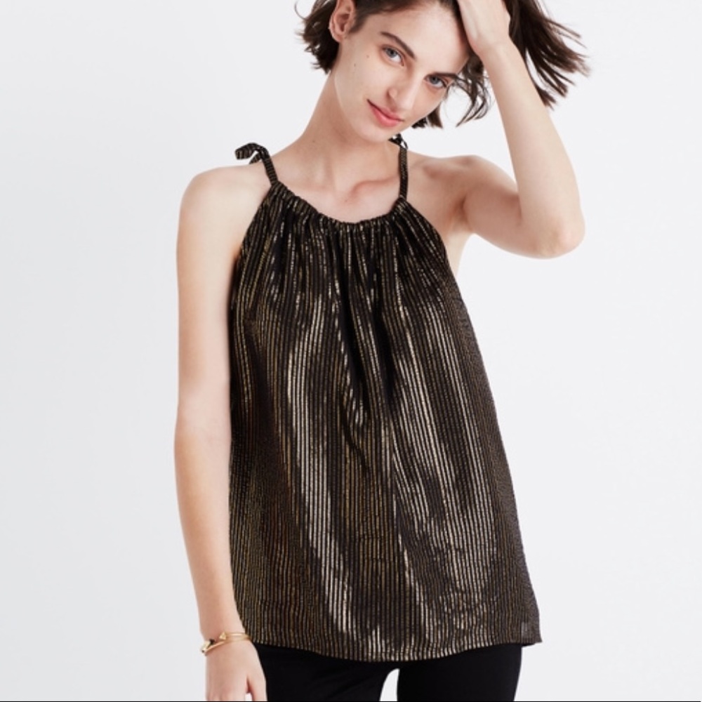 Madewell Stripe Halter Top